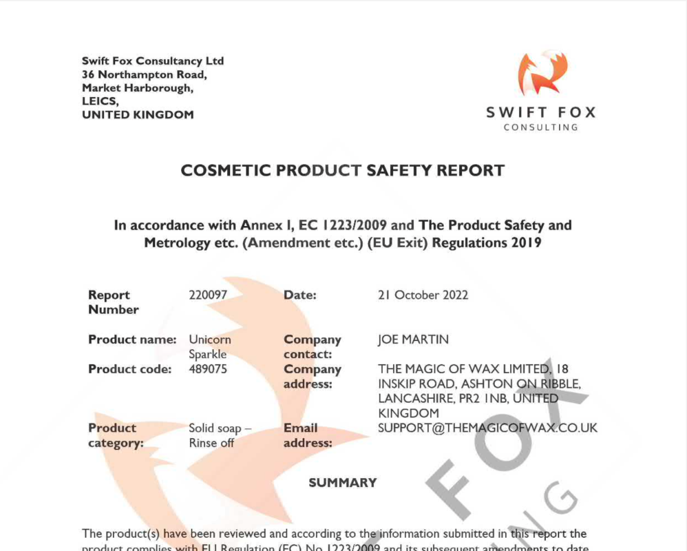 Melt & Pour Soap Assessment 1